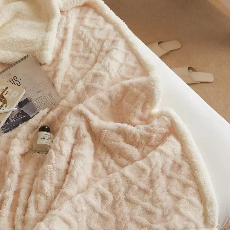 Cozy Warm Fleece Throw Blanket