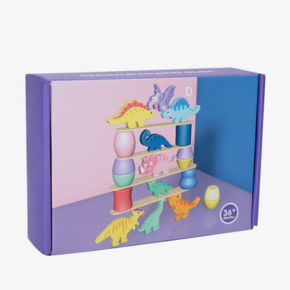 Fun Dino Wooden Stacking Toy