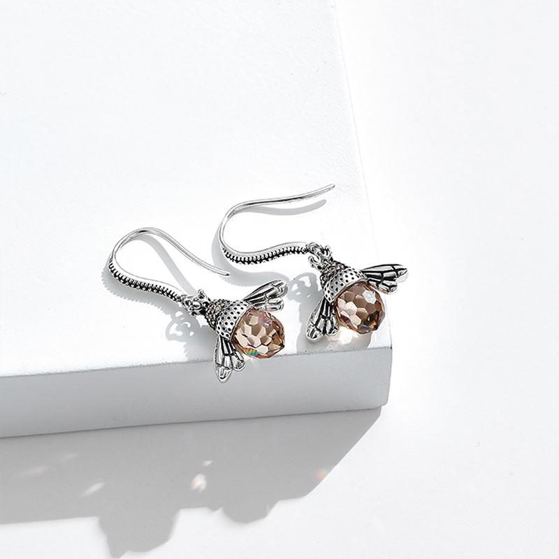 Colorful Bee Drop Earrings