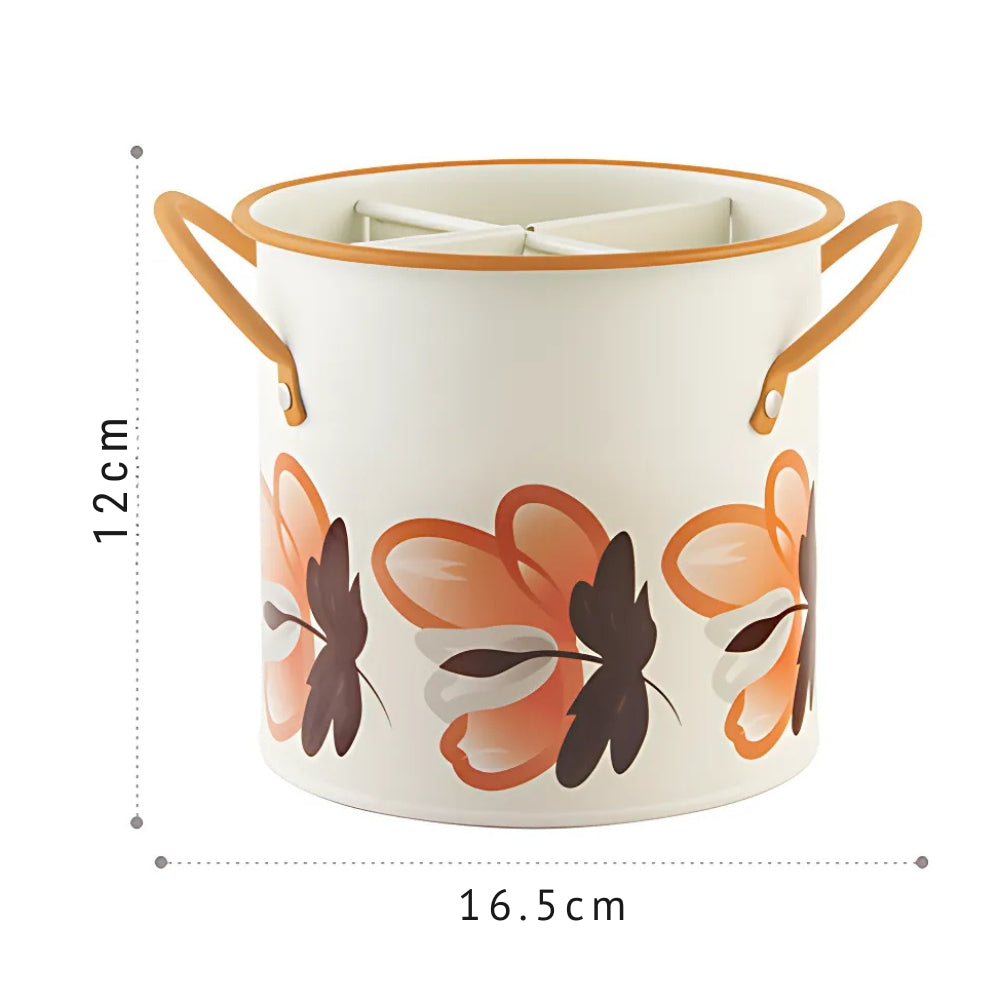 Decorative Kitchen Basket with Organizing Lid