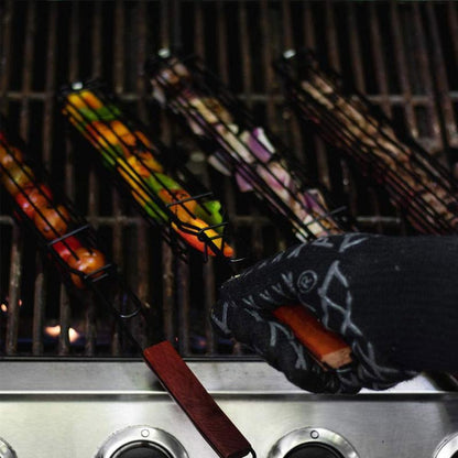 Stainless Steel Round BBQ Grill Basket