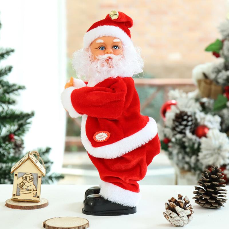 Amusing Christmas Santa Toy Figure