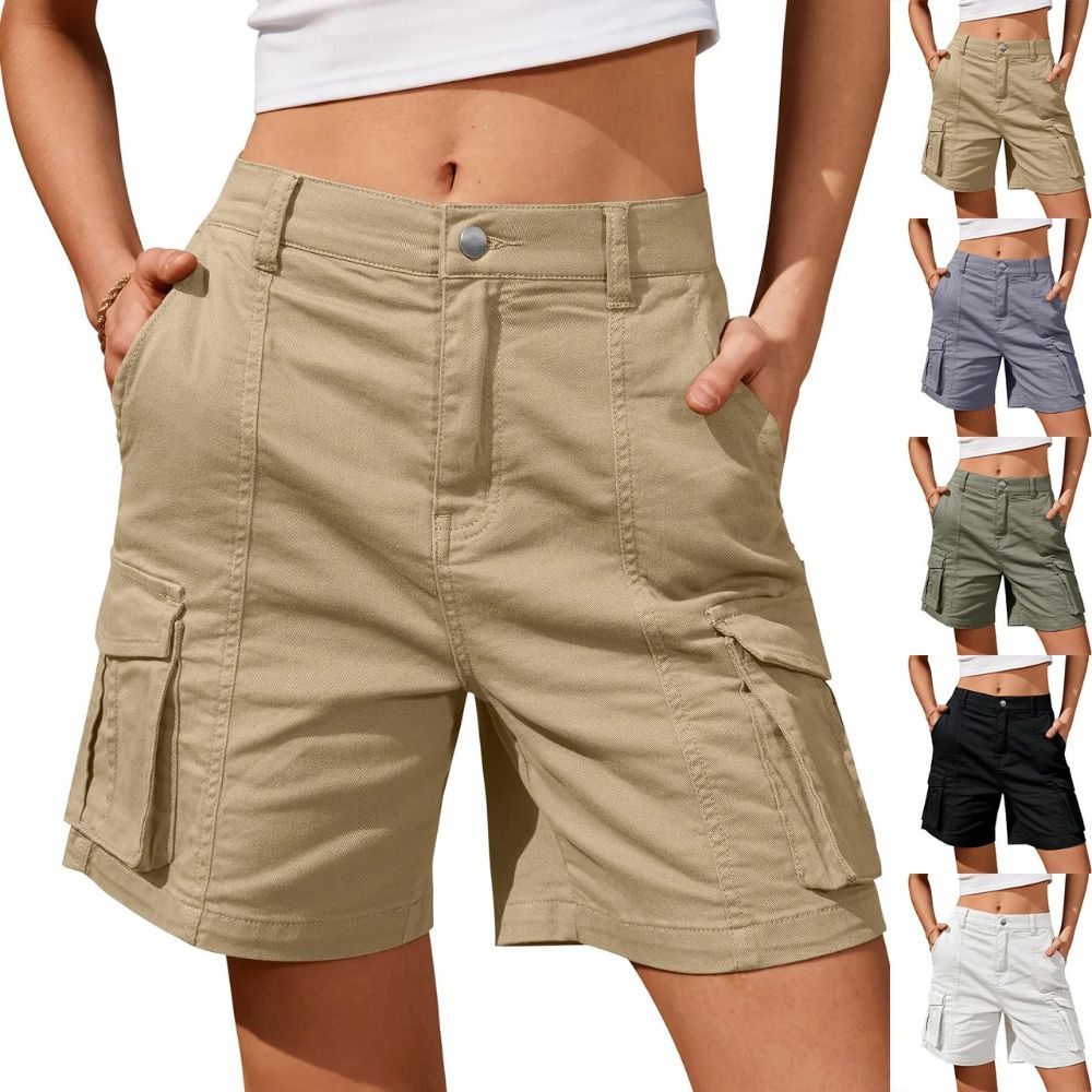 Women's Classic Comfortable Work Pants Shorts - Luxicro