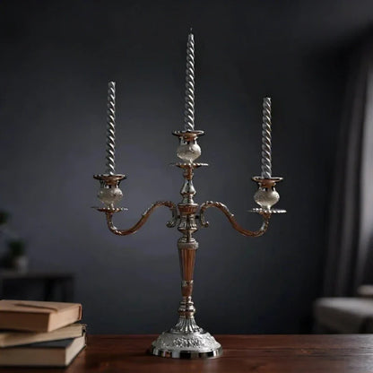 Elegant Gold Candle Holder