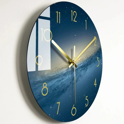 Big Round Glass Wall Clock with Modern Style