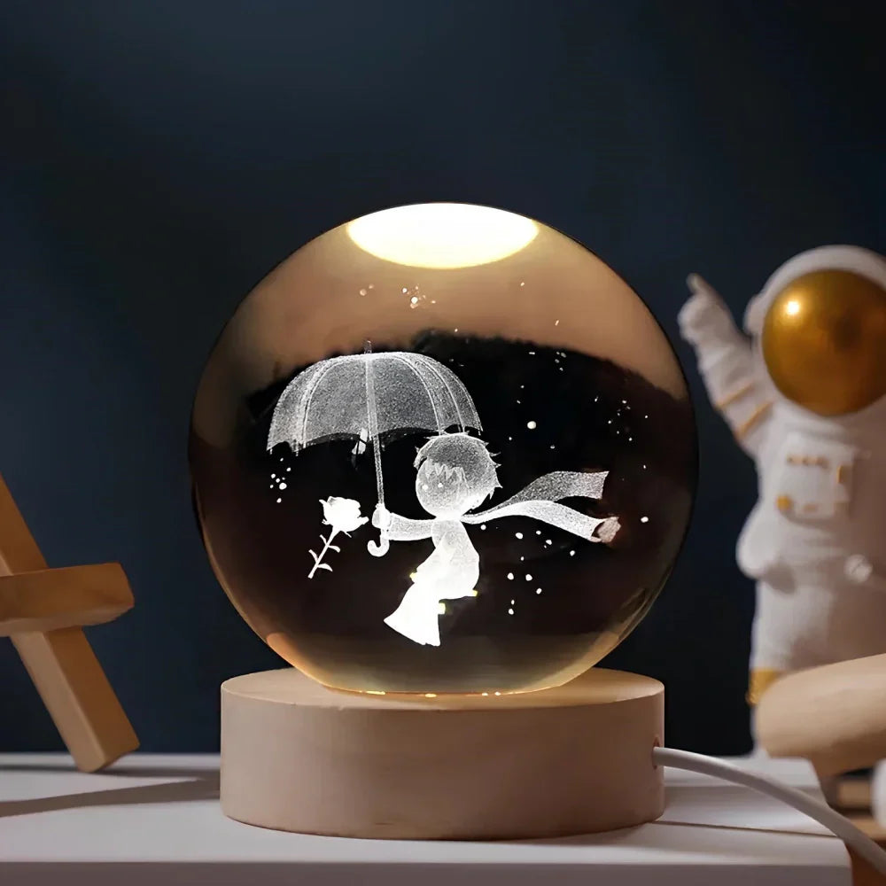 Colorful Orb Glow in Dark Nightlight Lamp