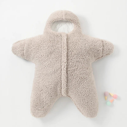 Cozy Baby Romper Suit with Soft Hood