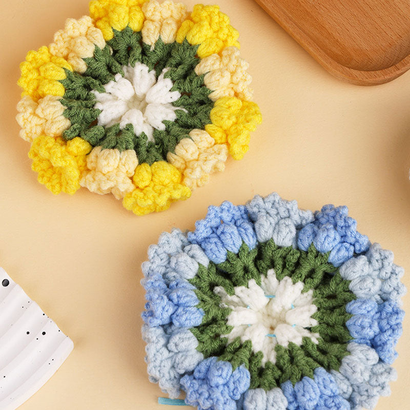 Vibrant Handmade Clay Table Coasters