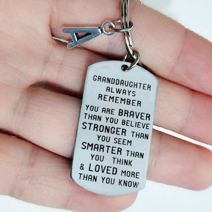 Custom Engraved Kids Name Keychain