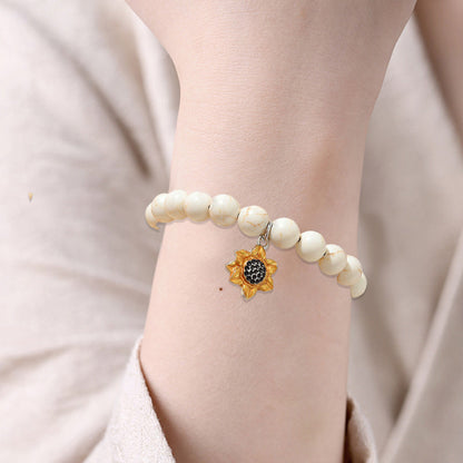Yellow Flower Back to School Bracelet