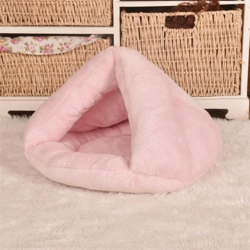 Cozy Fleece Dog Den Bed