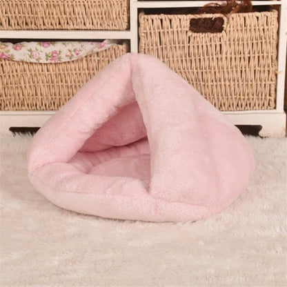 Cozy Fleece Dog Den Bed