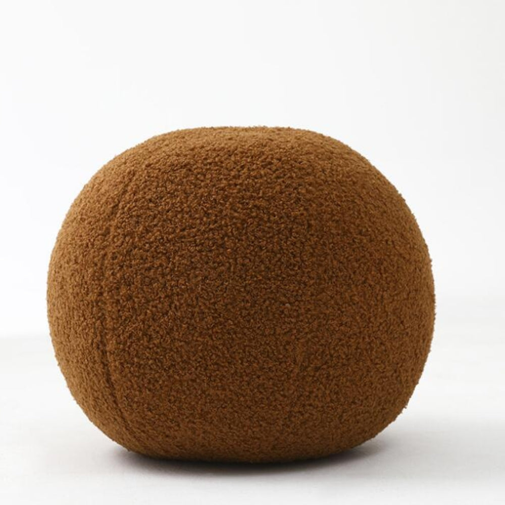 Soft Round Textured Throw Pillow