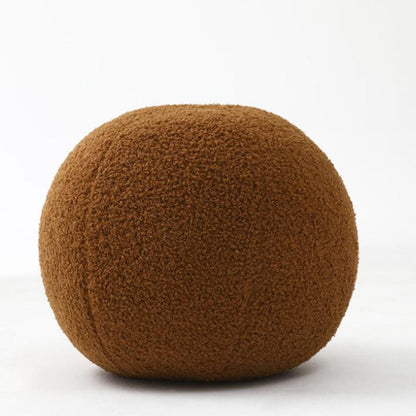 Soft Round Textured Throw Pillow