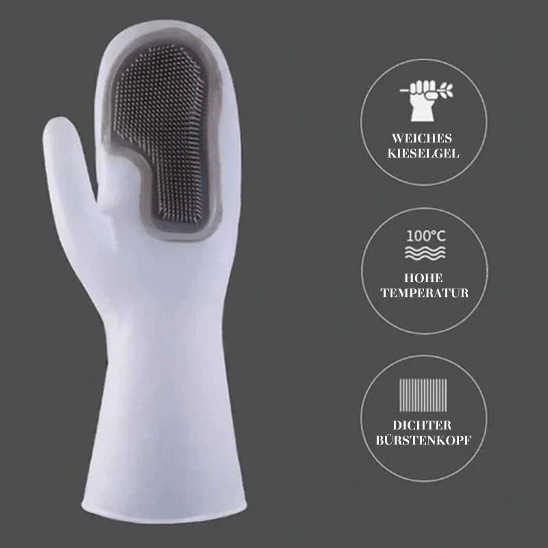 Practical Reusable Silicone Cleaning Gloves