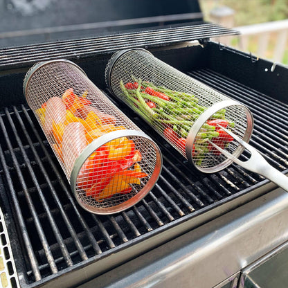 Compact Travel Camping BBQ Grill Basket
