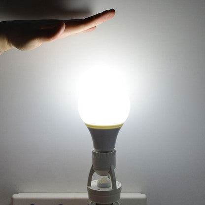 Automatic 360 Degree PIR LED Light Bulb Socket