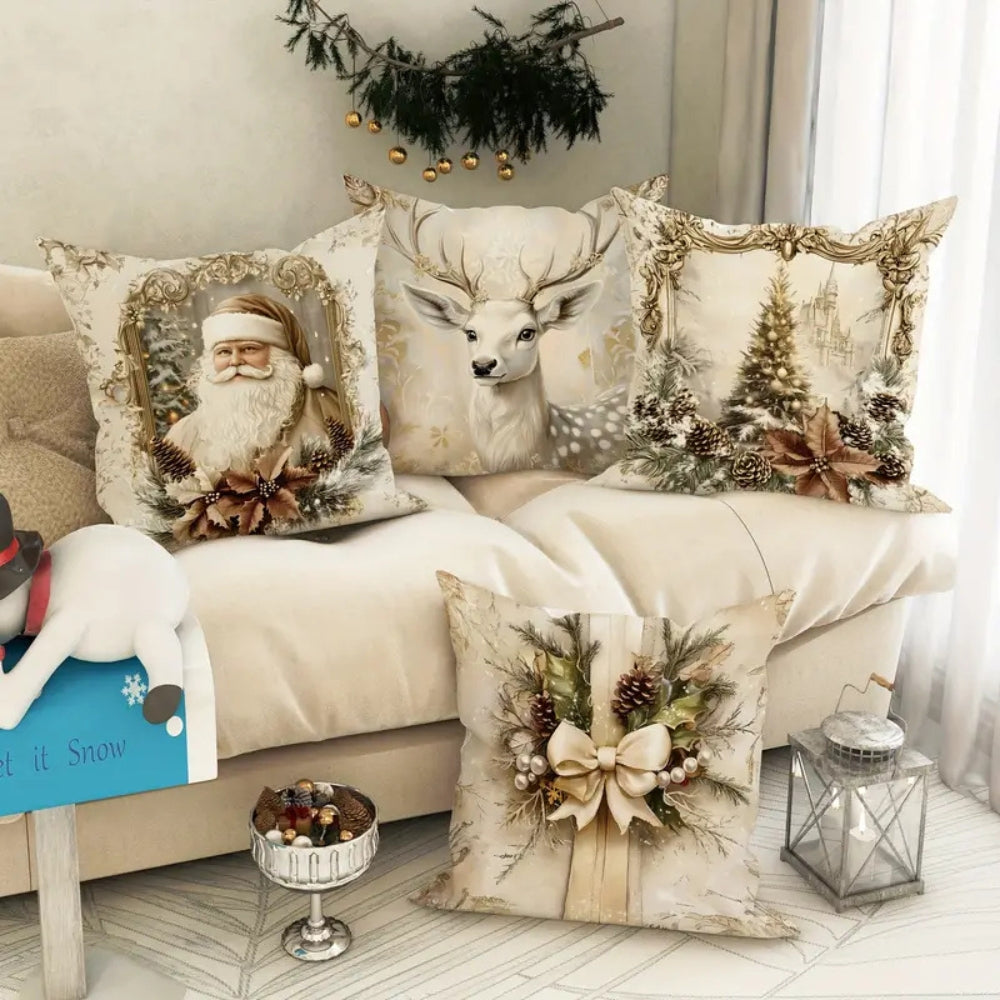 Luxurious Red Holiday Pillow Covers - Luxicro