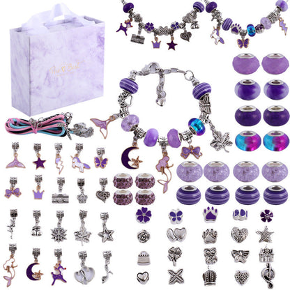 Fun Bead Jewelry Making Kit For Kids With Sparkly Gems