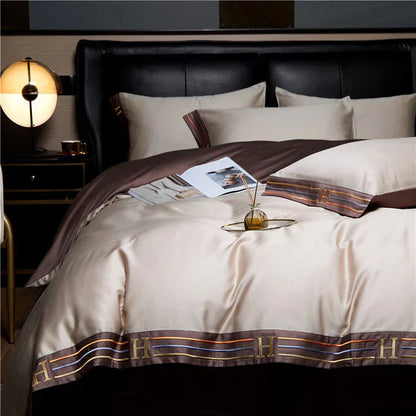 Soft Embroidered Cotton Bed Sheet Set