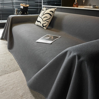 Plush Textured Water Resistant Sofa Throw Blanket