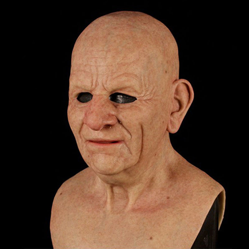 Authentic Rubber Costume Mask for Halloween Disguise