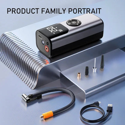 Portable Compact Car Tire Inflator Pump