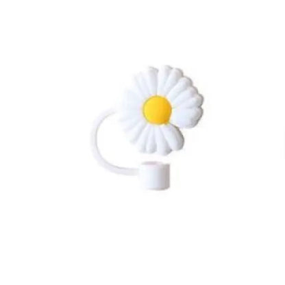 Colorful Silicone Straw Lid & Decorative Tops