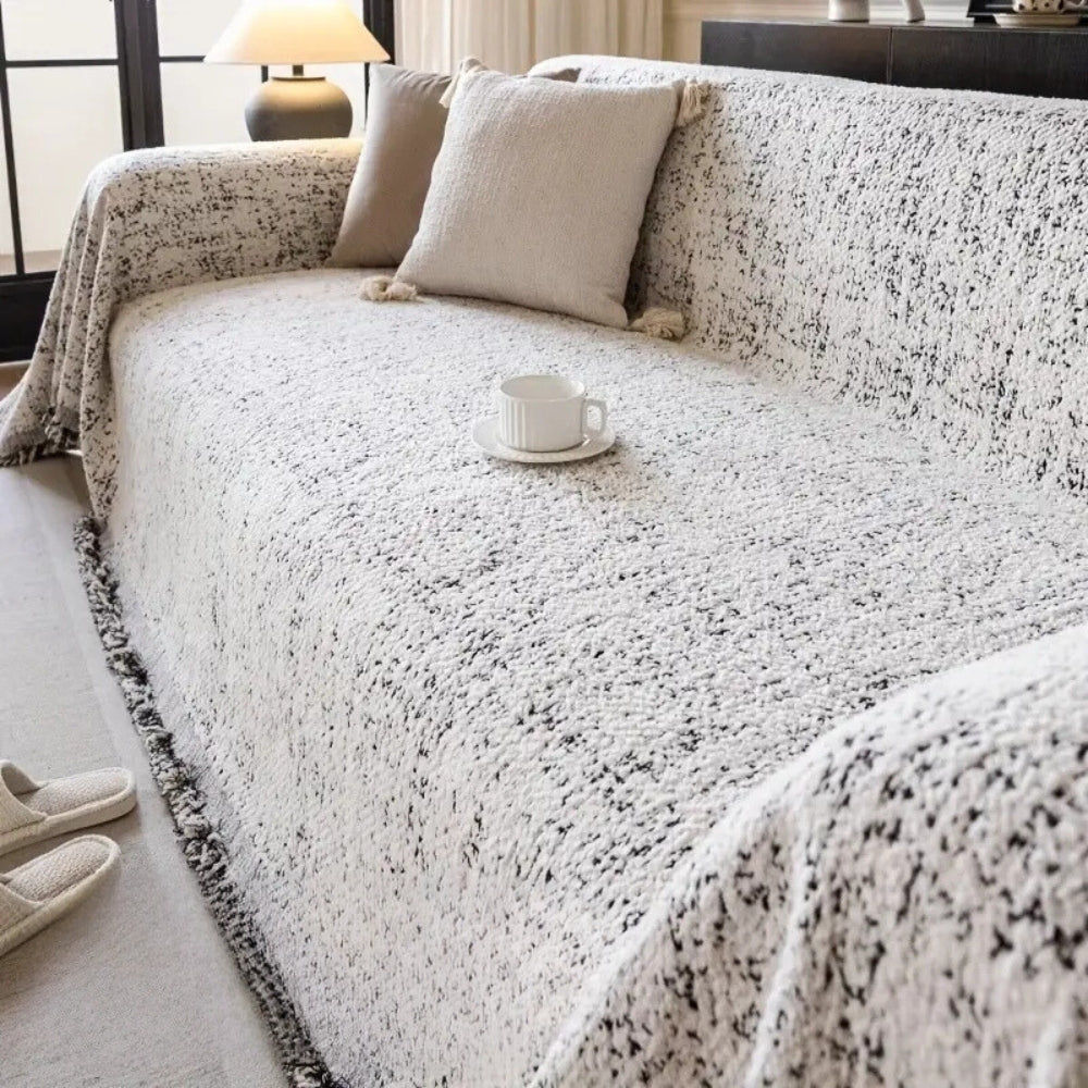 Grey Pattern Flip Sofa Slipcover - Luxicro