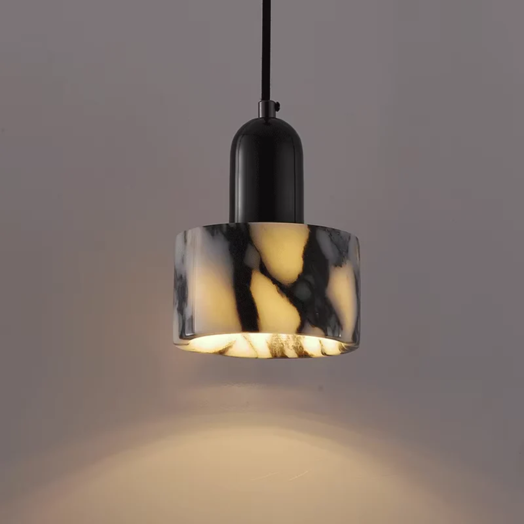 Sleek Dark Crystal Drop Pendant Light