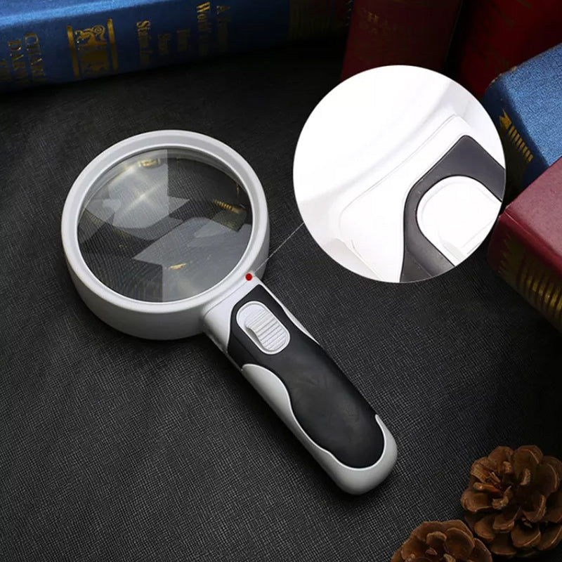 Compact 20X LED Magnifier Reading Lamp - Luxicro