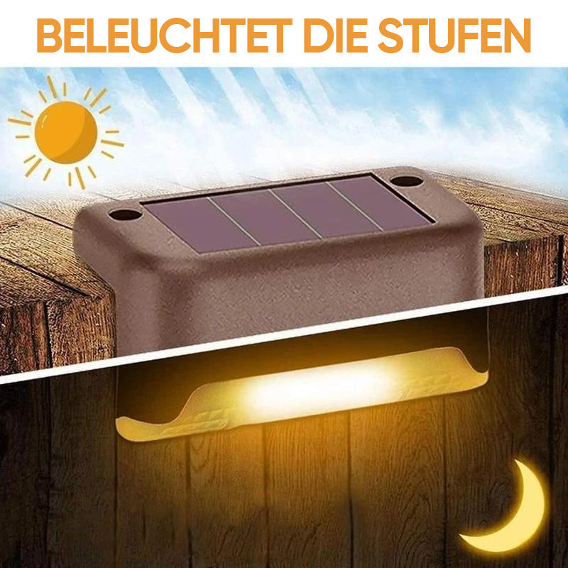 Solar Powered Outdoor Step Lights (4 Pack)