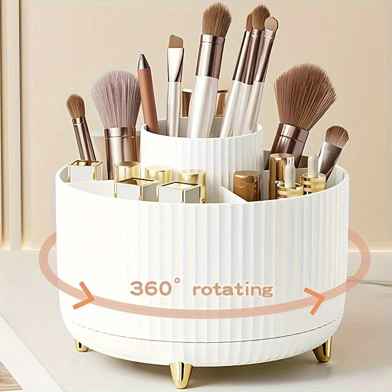 Spinning Makeup Storage Carousel for Vanity Table