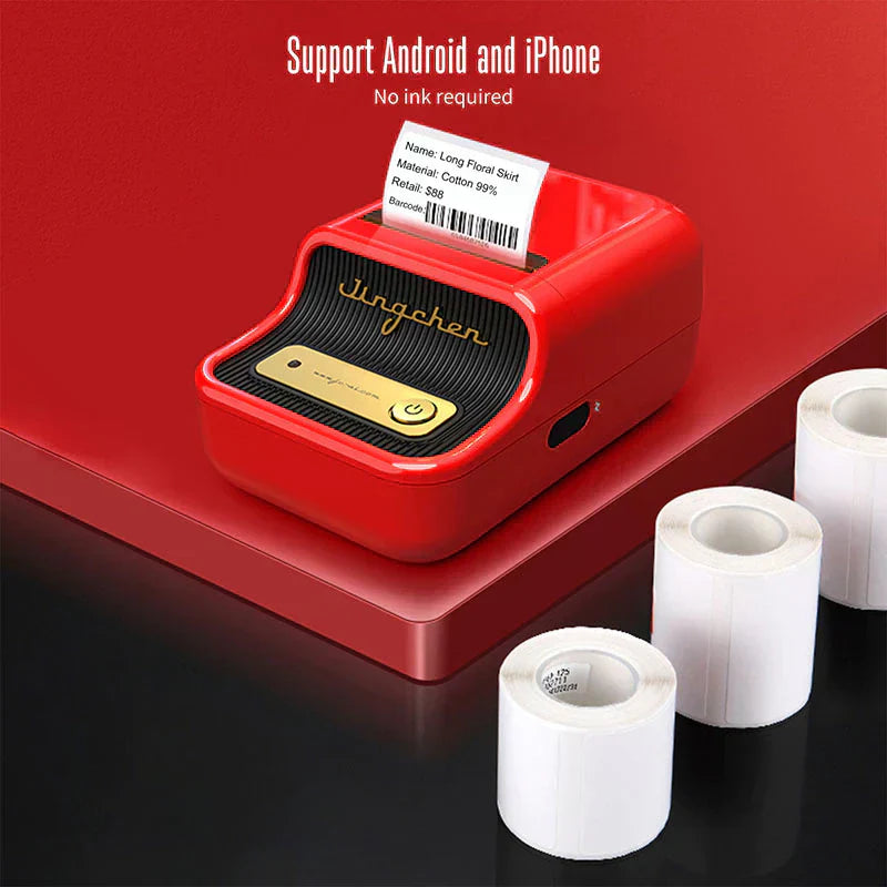 Small Mobile Thermal Label Printer