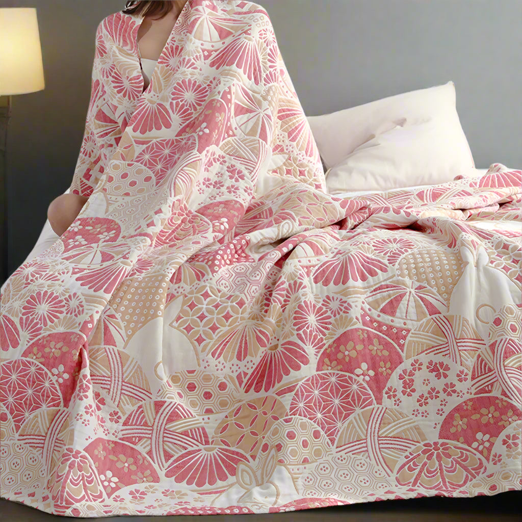 Cozy Four Layer Soft Cotton Blanket