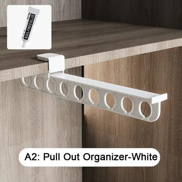 Space Saving Slide Out Closet Organizer Rack