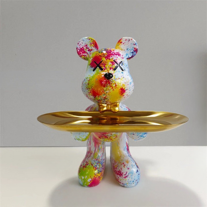 Cute Teddy Bear Food Serving Platter