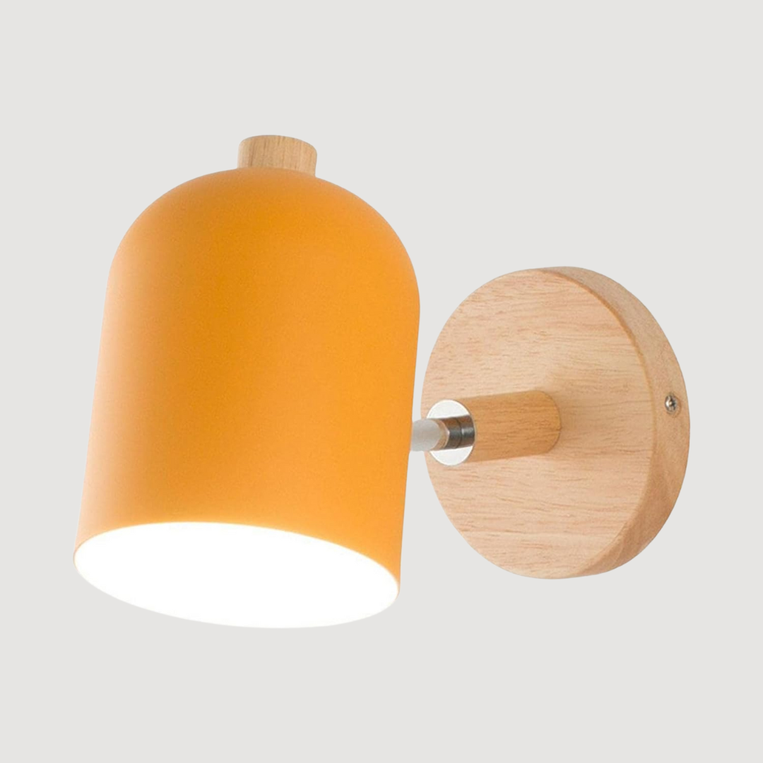 Rustic Wooden Wall Light Fixture