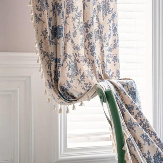 Beautiful Flower Pattern Window Curtain - Luxicro