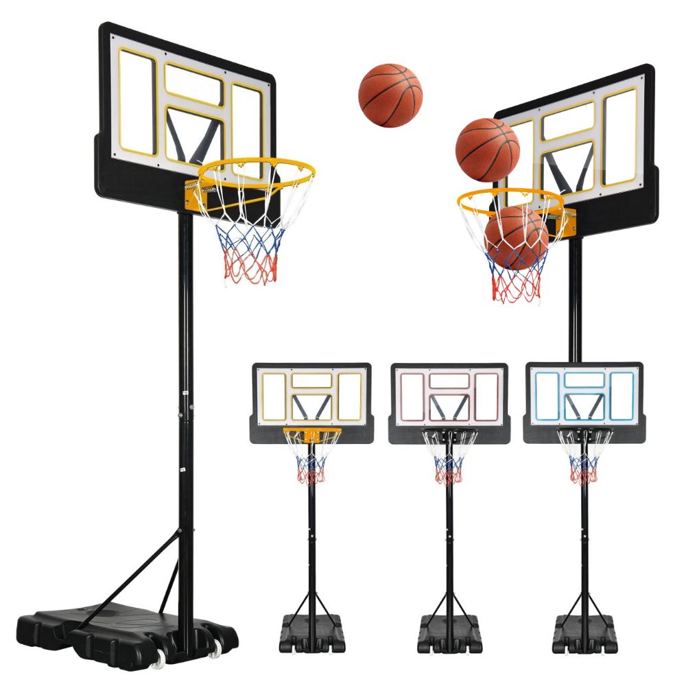 Adjustable Height Mobile Basketball System 4-10 FT - Luxicro