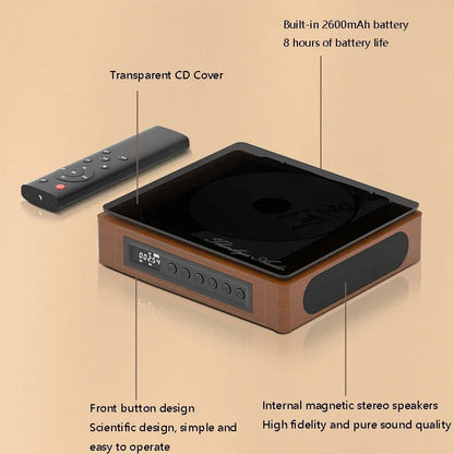 Classic Bluetooth CD Player with USB Port
