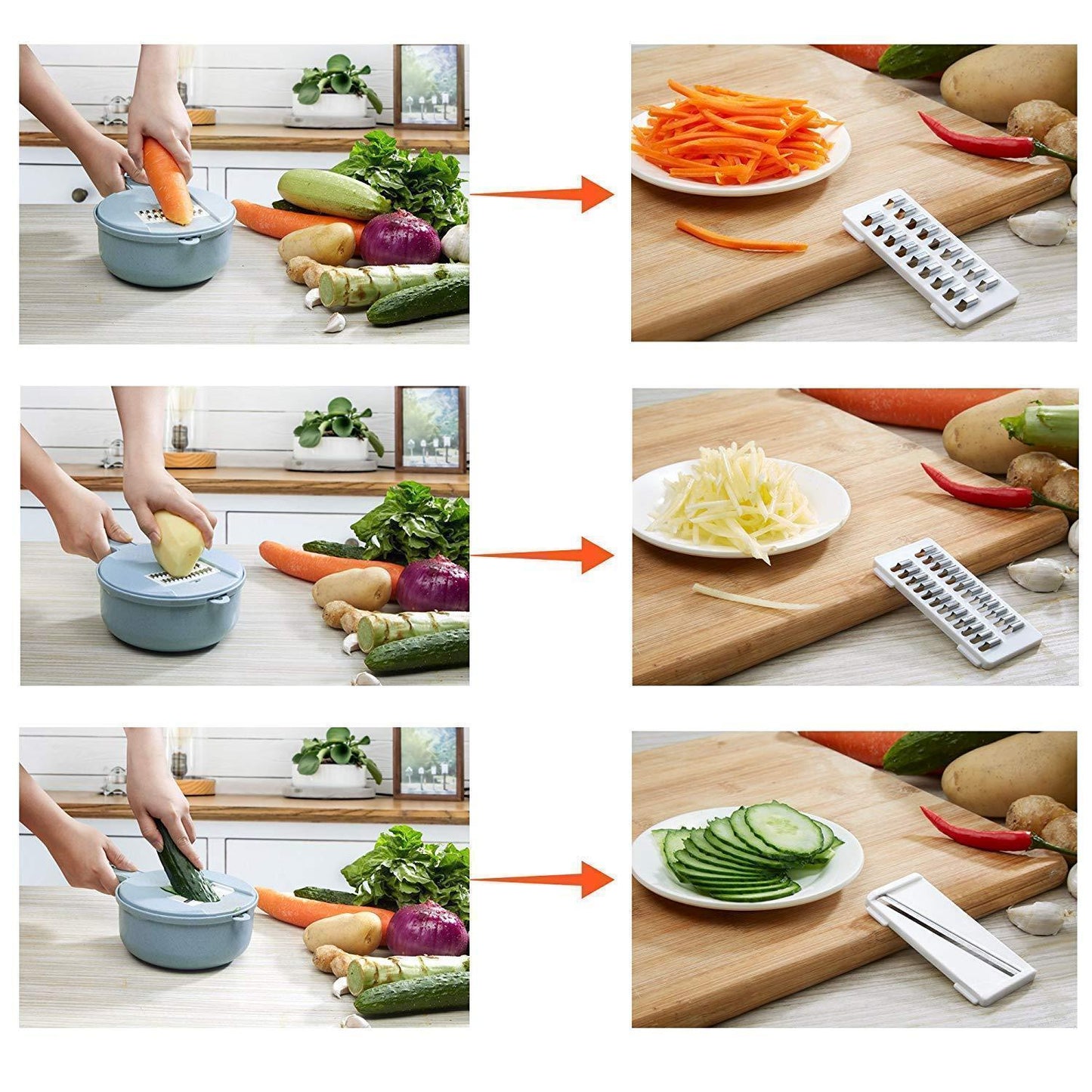 Ultimate 12-in-1 Vegetable Cooking Knife Set
