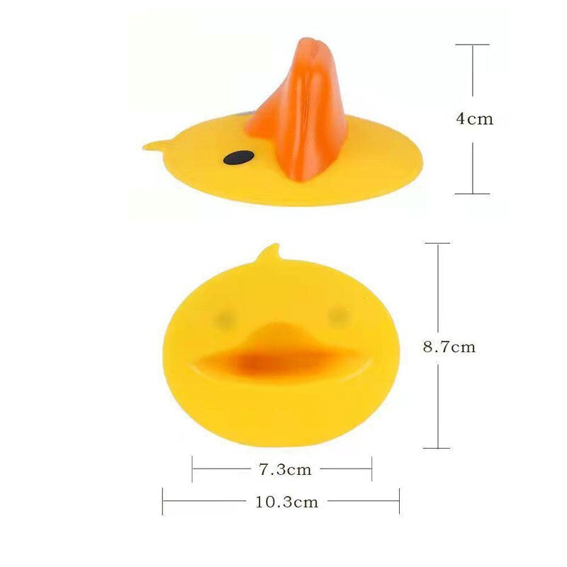 Bright Yellow Quacky Kitchen Potholders Set