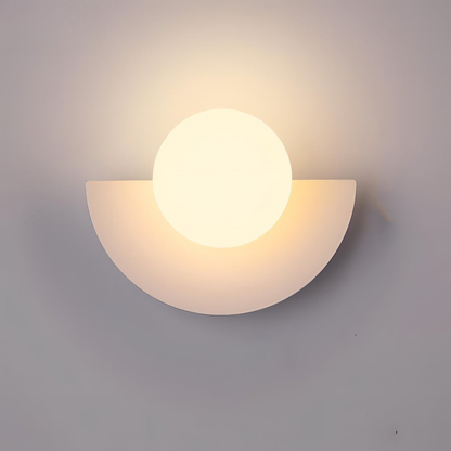 Simple LED Half Moon Wall Light