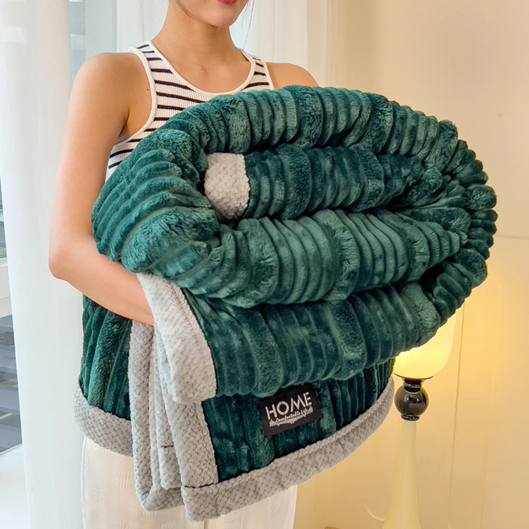 Plush Warm Blanket for Bed and Couch