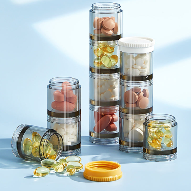 Compact Travel Weekly Pill Organizer