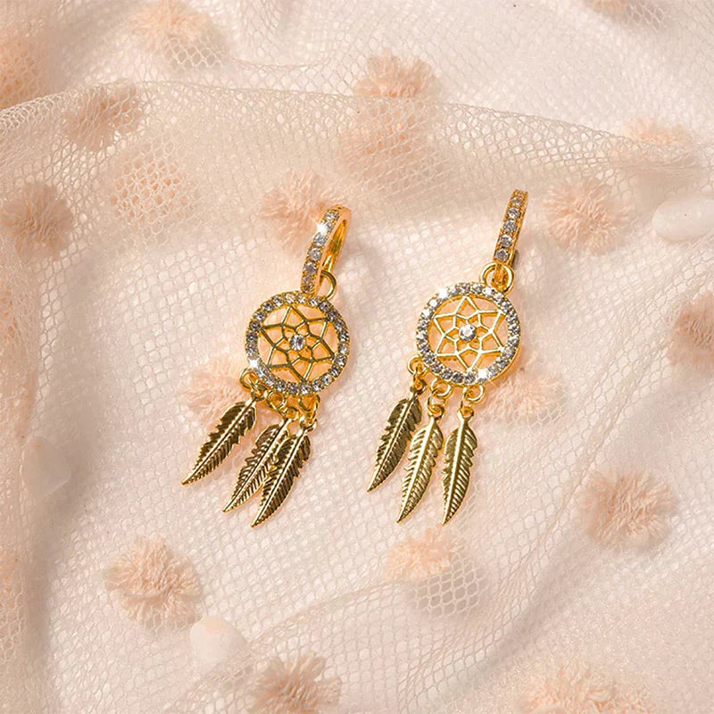 Classic 14k Gold Button Earrings