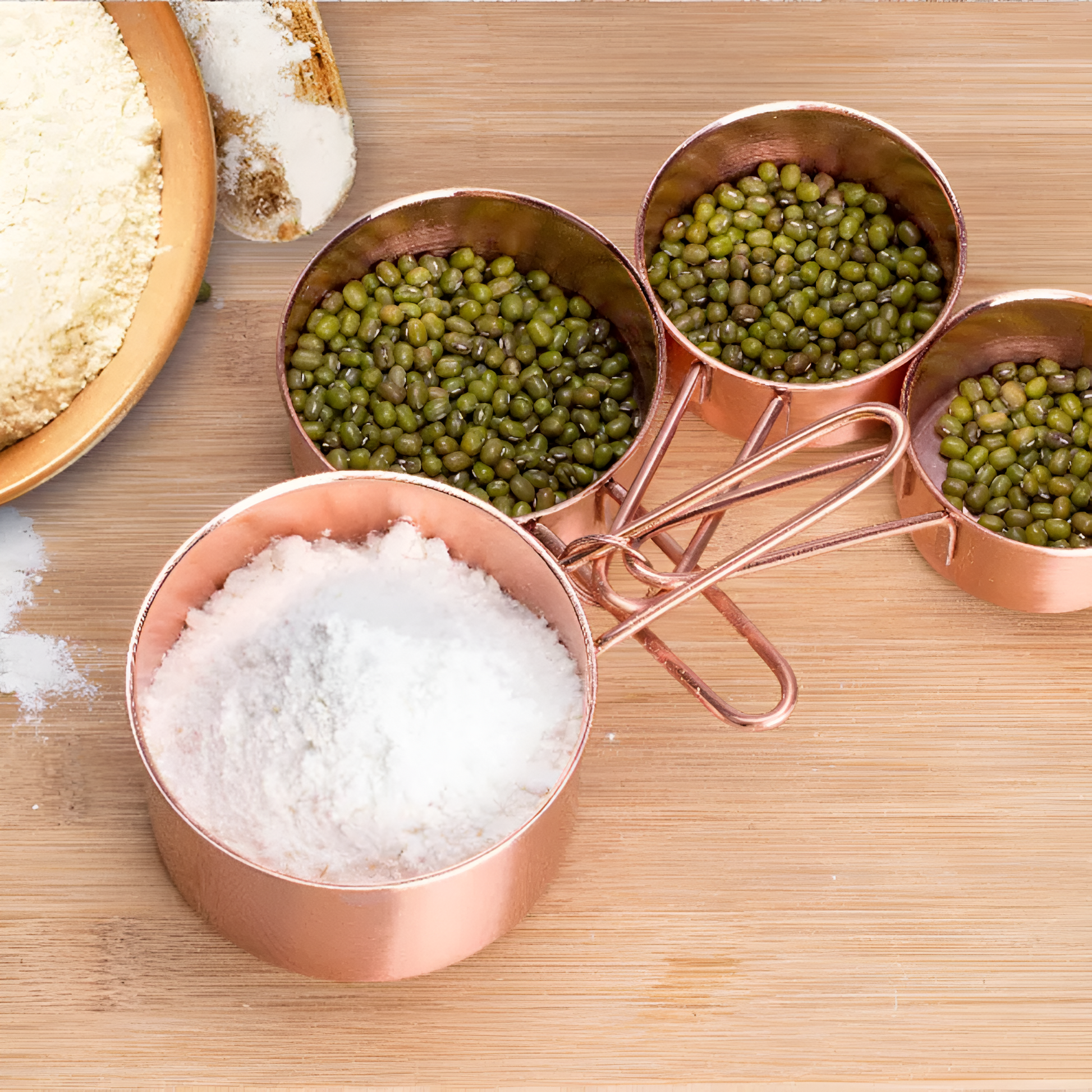 Premium 4-Piece Metal Measuring Cup Set - Luxicro