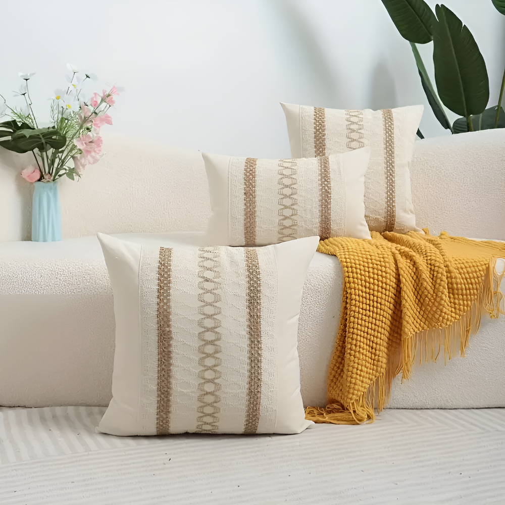 Natural Floral Pillow Cover - Luxicro