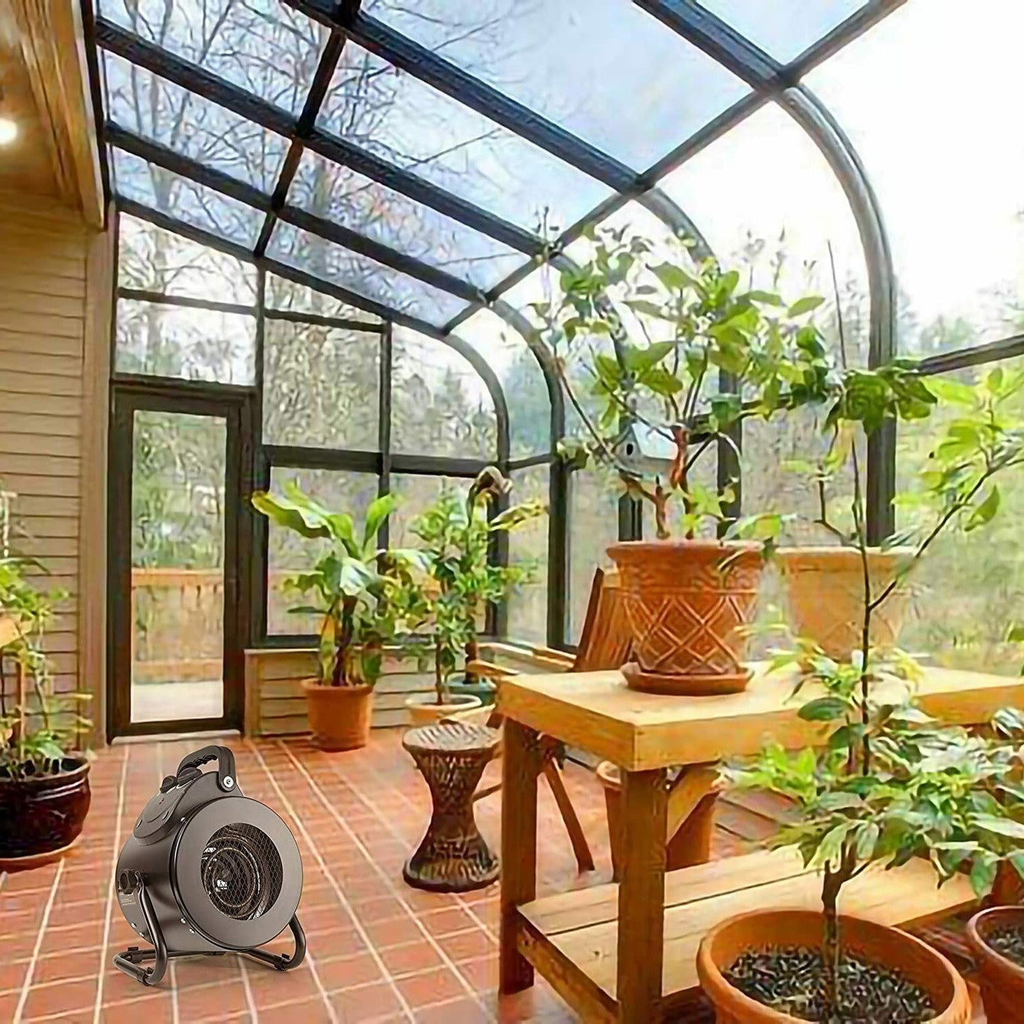 Portable Waterproof Space Heater for Indoor Garden Use - Luxicro